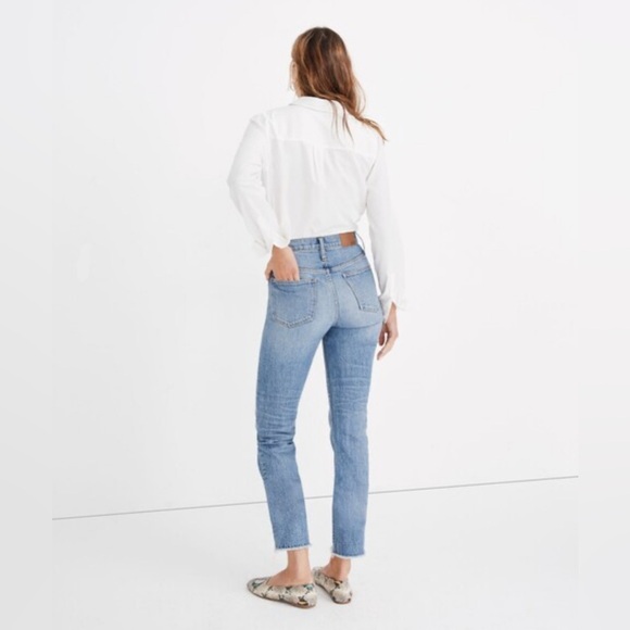 Madewell The Perfect Vintage Crop Jean in Ainsworth Wash Sz 27 - Picture 3 of 15